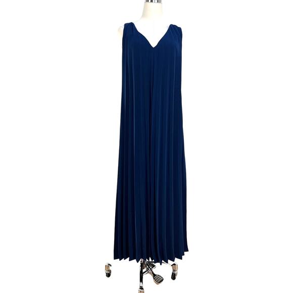 Samsoe Samsoe Annico Dress Pleated Maxi Blue - Picture 1 of 10